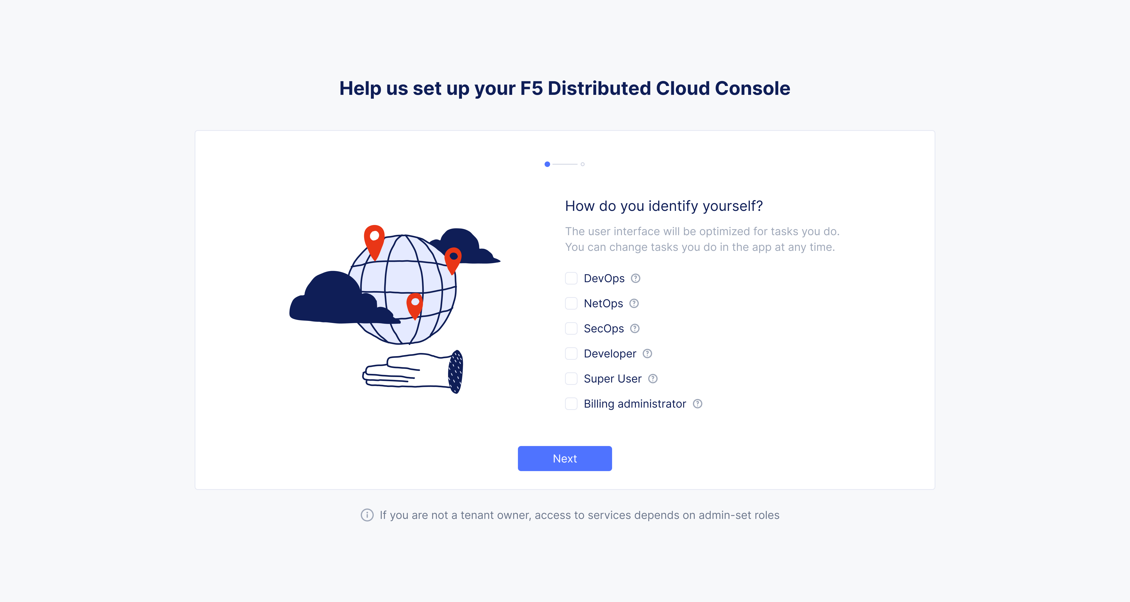 Figure: Choose the Work Domains