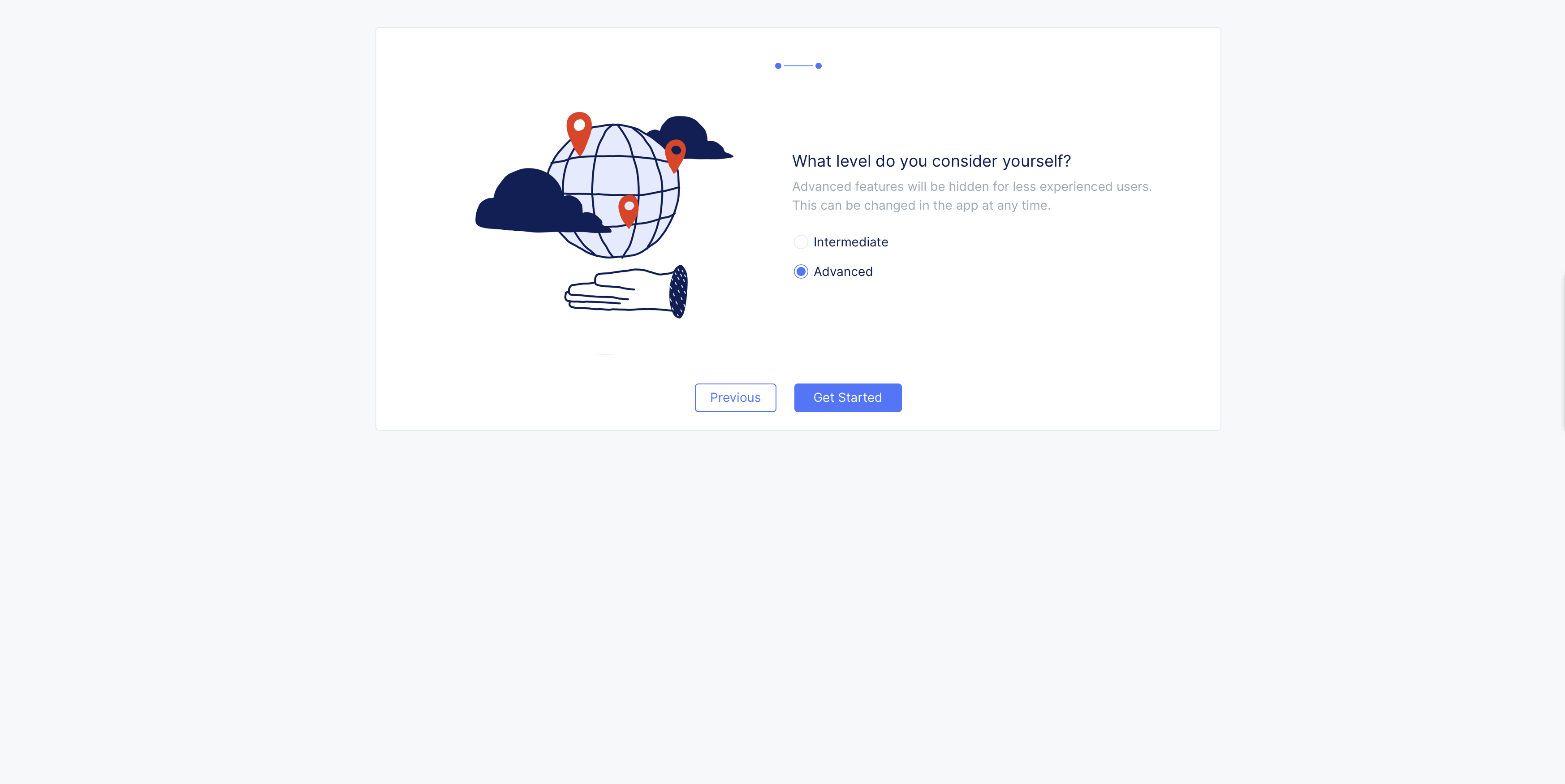 Figure: Choose the Skill Levels