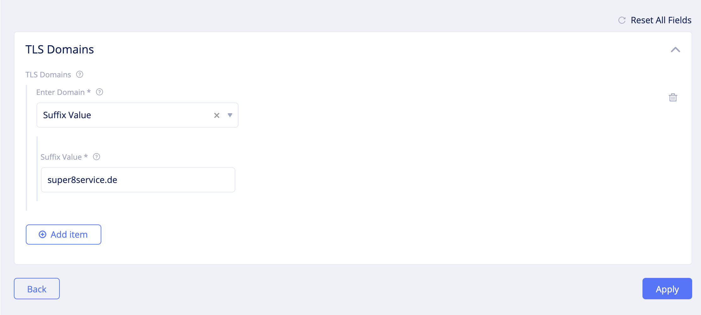Figure: Forward Proxy Policy TLS Deny Configuration