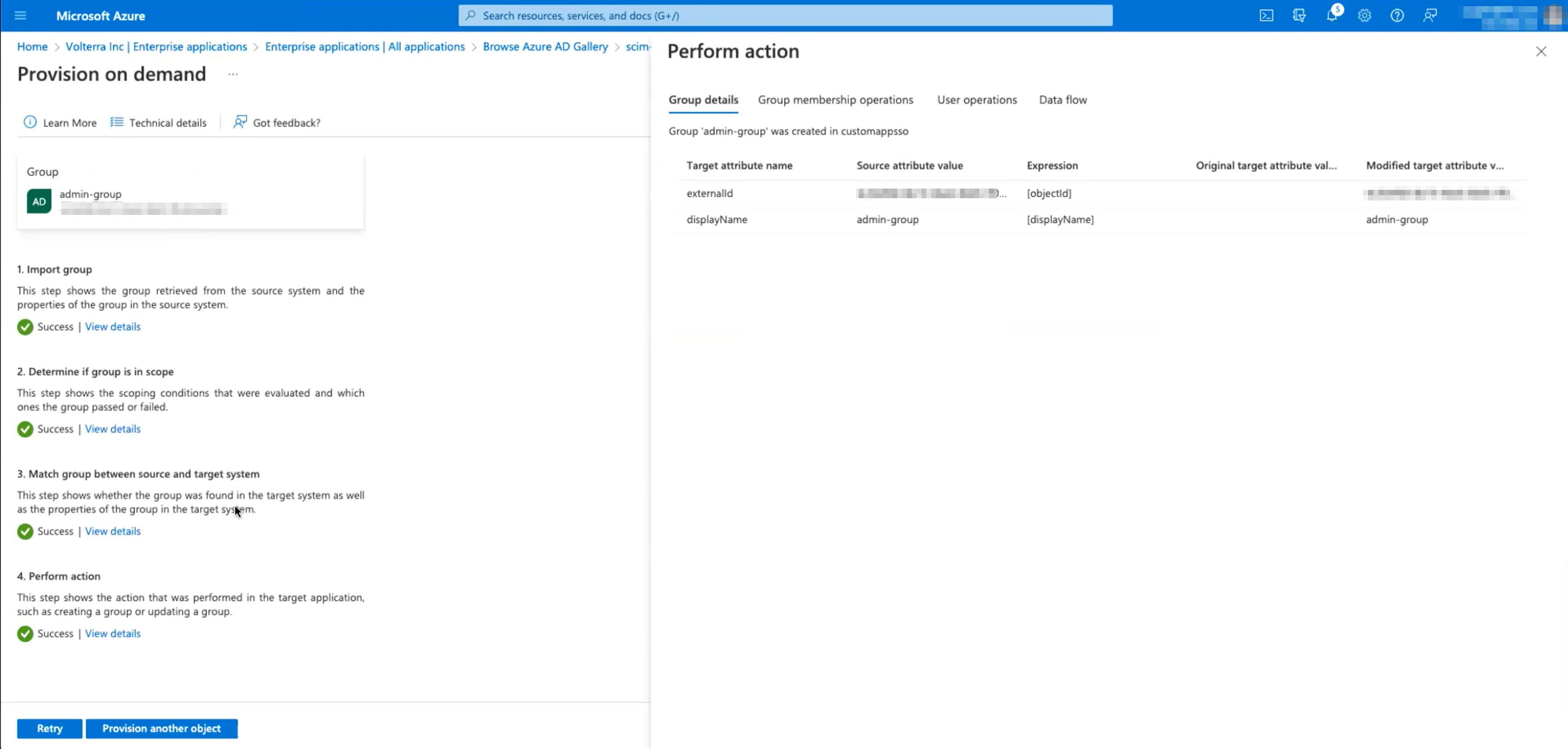 Figure: Copy Object id from Azure