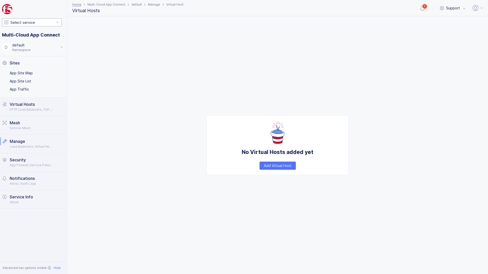 Figure: Select Namespace