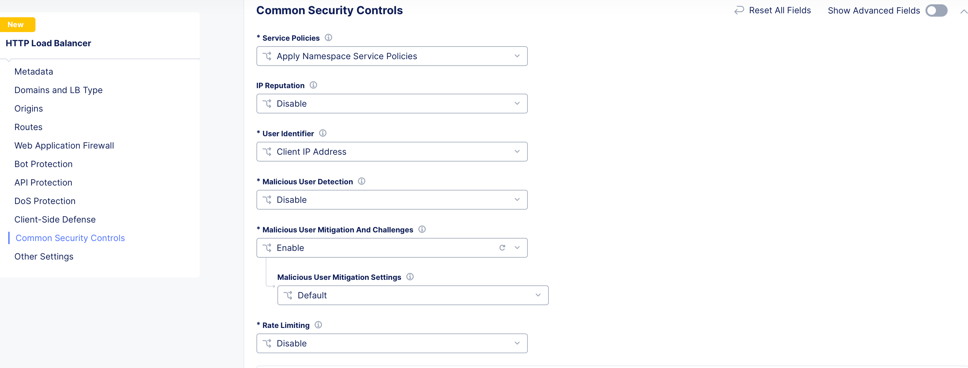 Figure: Default Malicious User Mitigation