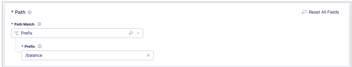 Figure: Configure a Path Matcher